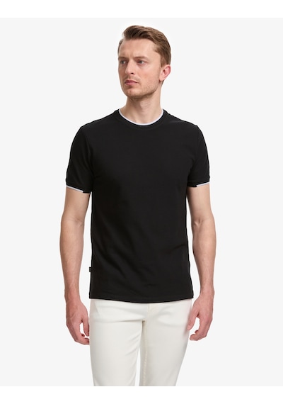 Pierre Cardin Erkek Siyah Tişört 50327865-vr046
