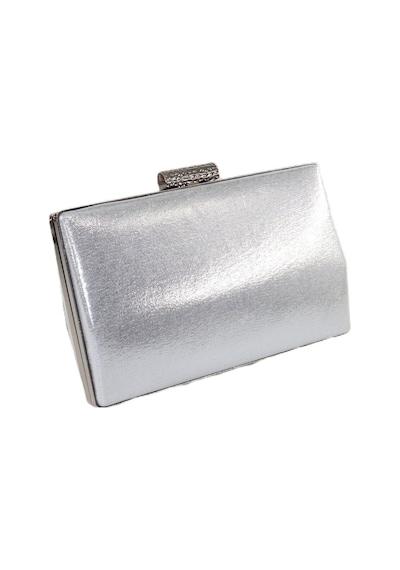 Keeba Taşlı Clutch Abiye Çanta Gümüş