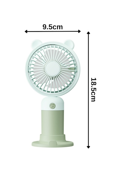 Taşınabililir Mini Usb Şarjlı 3 Kademeli El Masaüstü Vantilatör Fan Soğutucu Ym88216 Yeşil