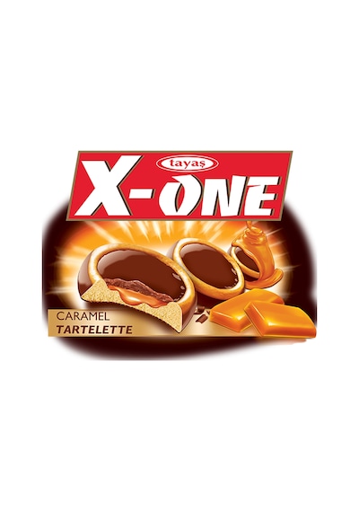Tayaş X-One Tartelette Karamelli Kakao Kaplı Bisküvi 24 x 20 G