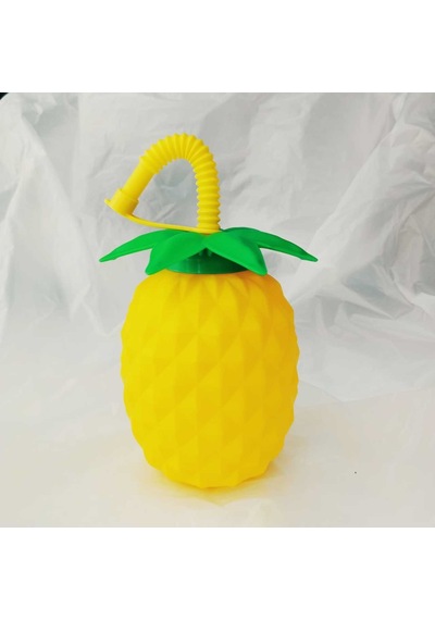 Ananas Pipetli Suluk Sarı - Yeşil