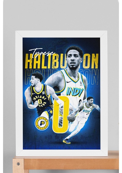 Tyrese Haliburton Çerçeveli Tablo - Basketbol Nba Posteri Tablo