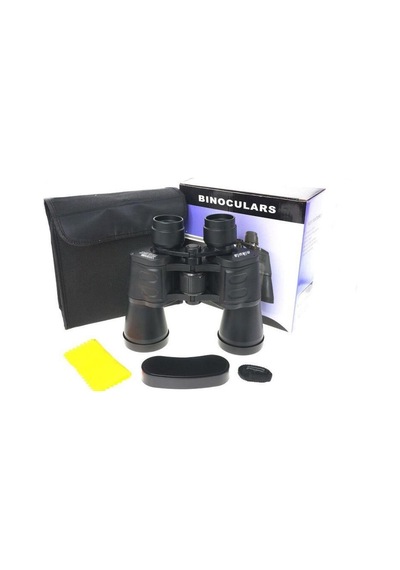 Nikula 100x100 Kauçuk Kaplamalı Mavı Cam Mercekli Dürbün  56m/1000m Siyah