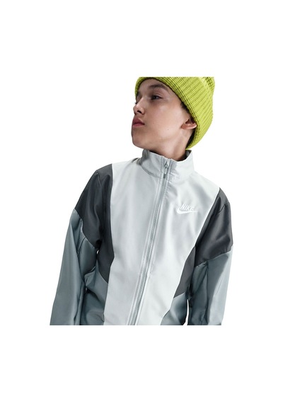 Nike K Nsw Tracksuıt Wvn Fz Gri Erkek Çocuk Eşofman Takımı Hq9314-084