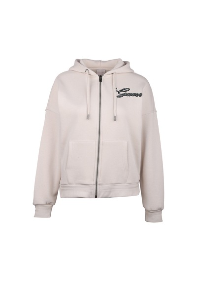 Hood Kadın Sweatshırt Bej