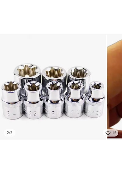 1/2''- 3/8''-1/4'' Torx Lokma Anahtar Seti 14 Parça