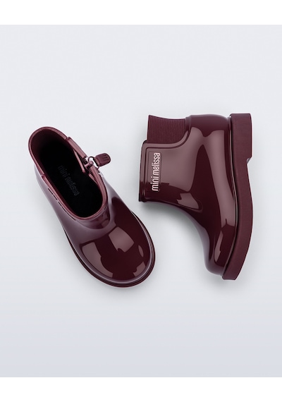 Mini Melissa Chelsea Boot Iı Kız Çocuk Bordo Yağmur Botu