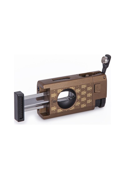 Çift Torch Pürmüz Trinidad Özel Üretim Dahili Delici & V Kesici Metal Puro Çakmağı - Tr7920