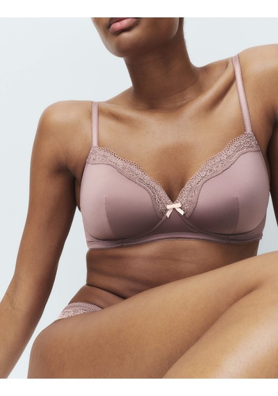 Marks & Spencer Jasmine Dantelli Desteksiz Full Cup Sütyen T33003008 Kahverengi