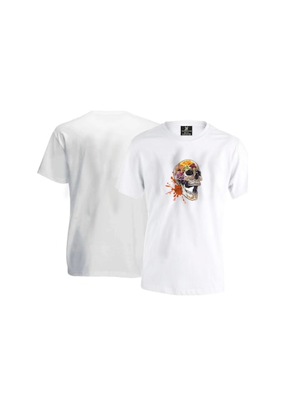 Skull Unisex T-shirt - Beyaz