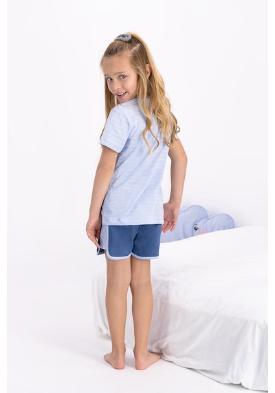 Rolypoly Sleeping Fish Buz Mavisi Kız Çocuk Şort Takım 5274-26762 Buz Mavi