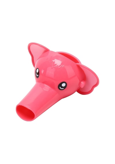 Pembe Fil Figürlü Çocuklar Için Sevimli Musluk Uzatma Başlığı