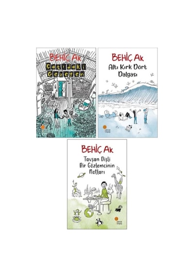 Behiç Ak Çocuk Romanları 3 Kitap Set - Çatıdaki Gezegen - Altı Kırk Dört Dalgası - Tavşan Dişli Bir