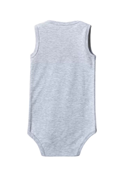 Gaye Bebe Gri Askılı Body Zıbın 2-7 Yaş Çocuklar İçin 5 Adet Alttan Çıtçıtlı Özel Gereksinimli Çok Renkli