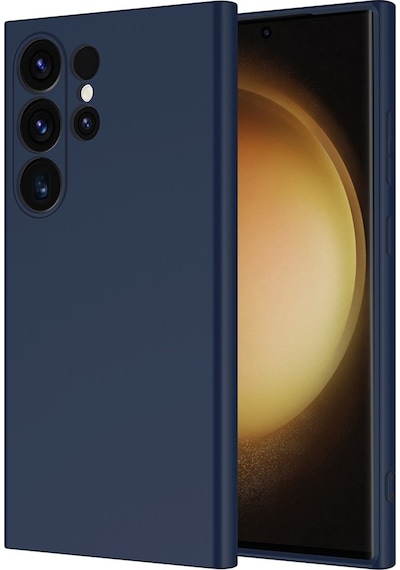 Samsung Galaxy S26 Ultra Uyumlu Kılıf Esnek Premium Yumuşak Silikon Telefon Kılıfı Kapak Lacivert