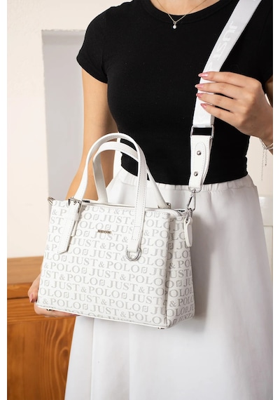 Just Polo Kadın El Ve Omuz Çantası Yeni Sezon Shoulder Bag Ebat : 18 X 25 Cm Beyaz