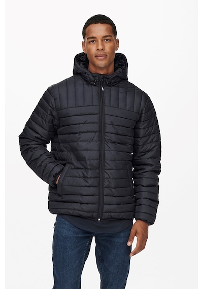 Only & Sons Hafif Şişme Ceket Mont Onspaul Quilted Hood Jacket - 22015121 001