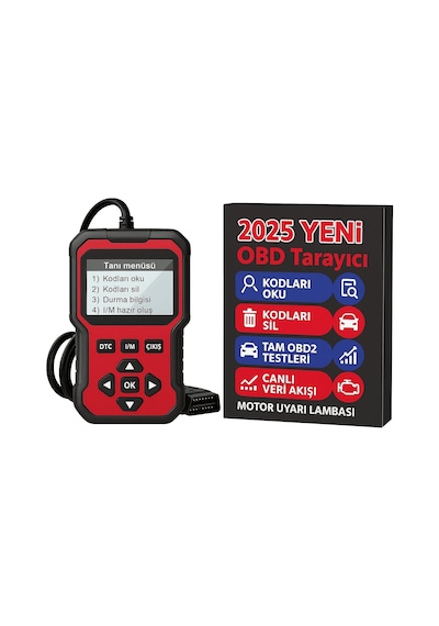 Tr Dailytech 2025 Obd2 Arıza Tespit Cihazı, Hata Kodu Okuma Ve Silme, Canlı Veri Akışı, Tüm Obd2 Araçlarla Uyuml