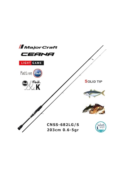 Major Craft Ceana Cnss-682lg/s Solid 2.03mt 0.6-5gr 2p Lrf Kamış