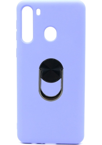 Nettech Samsung Galaxy A21 Uyumlu Leather Ring Nano Arka Koruma