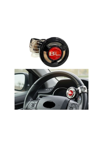 Direksiyon Çevirme Topuzu Üniversal Dayanıklı Bl Yazılı Gri Kırmızı Glz02470087 Gri - Kırmızı
