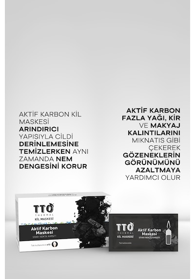 Tto Thermal Aktif Karbon Maskesi Siyah Nokta Karşıtı