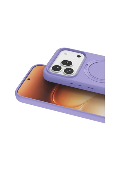 Huawei Honor 600 Regal Magsafe Standlı Kapak - Lila Çok Renkli