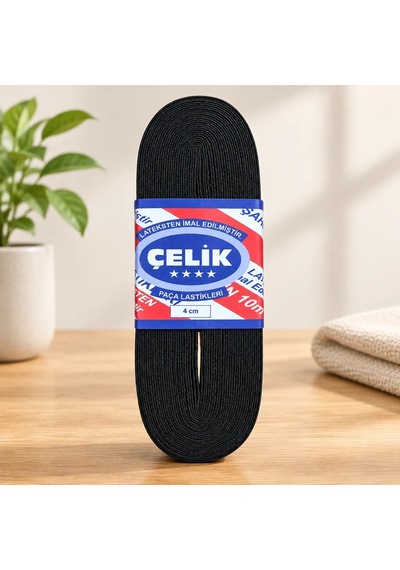 Veraura Lifestyle 10 M 4 Cm Siyah Paça Lastiği Çok Renkli