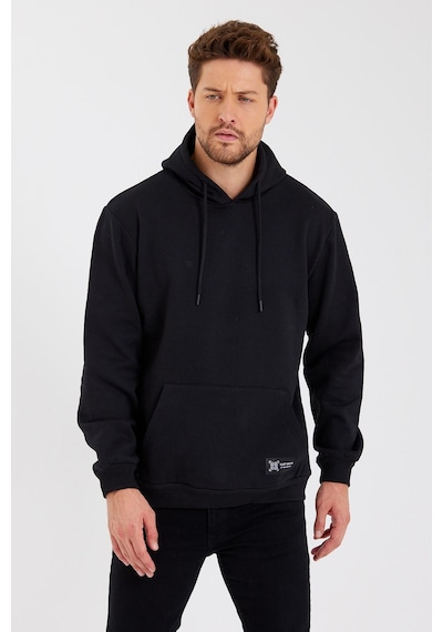MMetalic Kanguru Cepli Kapüşonlu İçi Pamuklu Erkek Sweatshirt