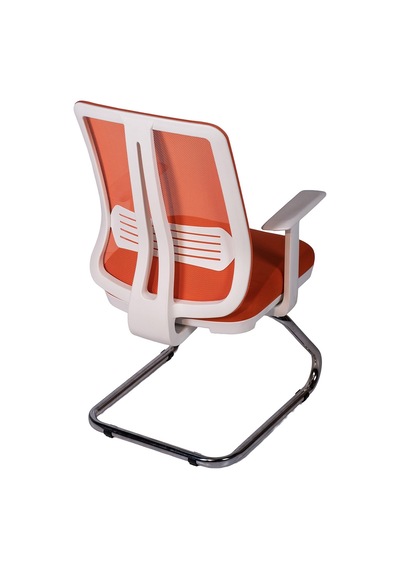 Ofisbazaar Up Beyaz Fileli Misafir Koltuğu Ergonomik Toplantı Ve Bekleme Koltuğu Turuncu Turuncu Ofisbazaar Up Beyaz Fileli Misafir Koltuğu Ergonomik Toplantı Ve Bekleme Koltuğu Turuncu Turuncu