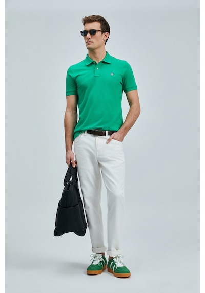 Lufian Erkek Polo Yaka T Shirt 111040206 Açık Yeşil Açik Yeşil