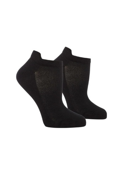 Thermoform Bambu 3'Lü Unisex Patik Çorap Siyah