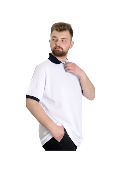 Mode Xl Büyük Beden Erkek Polo T-Shirt Rangers 23342 Beyaz 001