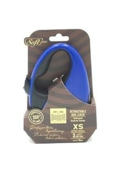 Doggie Otamatik Uzatma Tasması Soft Mavi XS-12 KG 3 Mt Mavi