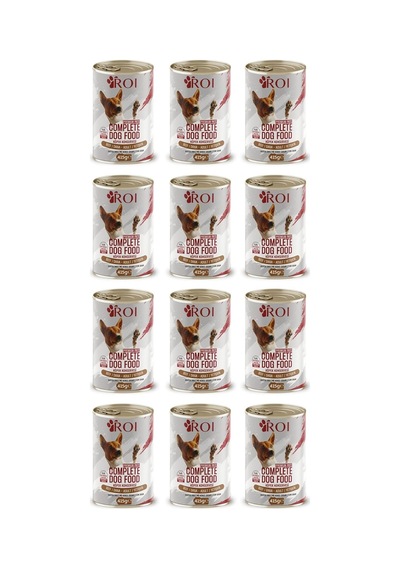 Roi Dana Etli Yüksek Proteinli Yetişkin Köpek Konservesi 415 Gr X 12 Adet
