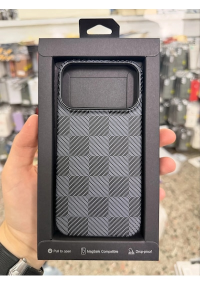 iPhone Uyumlu 17 Pro Max Knt Karbon Magsafe Kılıf No4