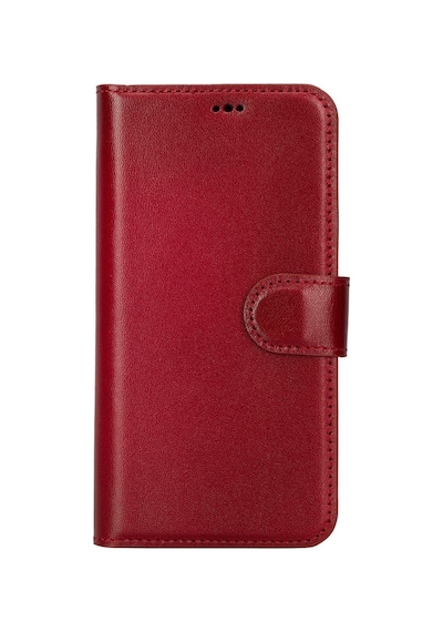 Apple Uyumlu   iPhone 15 Pro Deri Cüzdanlı Kılıf   Mwwn V4ef Kırmızı