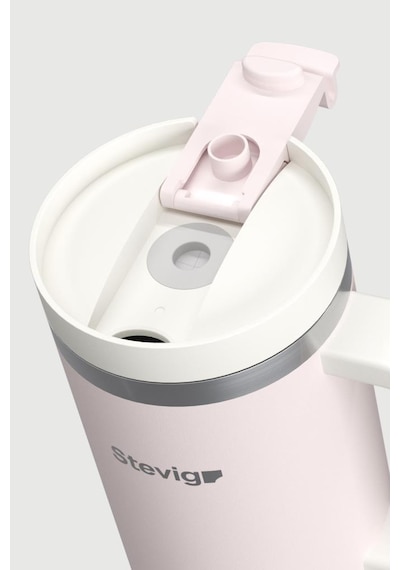 Stevig 2 Moods Tuck-in Tumbler Sızdırmaz Çelik Termos 900 Ml Petal Pink St-241 Pembe