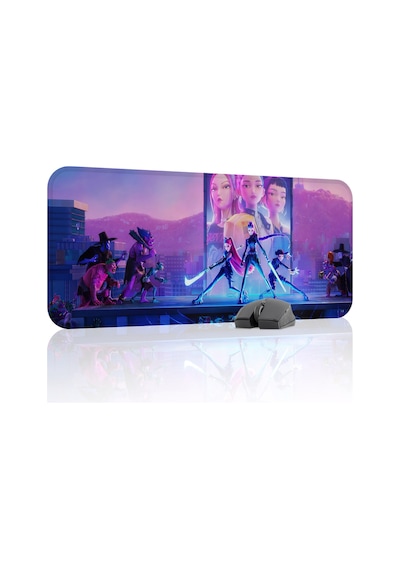 Kpop Demon Hunters Kaymaz Dikişli Kauçuk Oyuncu Mousepad V1 - 70x30 Xl Gaming Mouse Pad Fare Altlığı