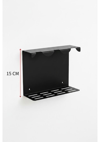 3 Bölmeli Yapışkanlı Sıvı Sabunluk Standı Siyah Paslanmaz Metal Duvara Yapıştırılabilir Banyo Şampuanlı Çok Renkli
