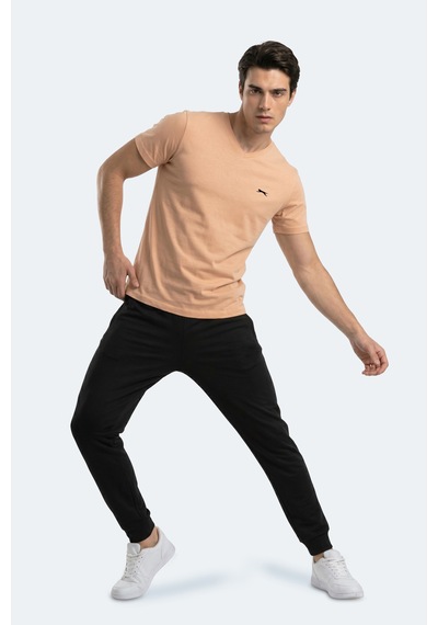 Slazenger Rıvaldo T Erkek Vizon Tişört