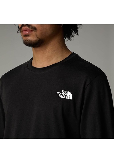 M L/s Easy Tee Black Renkli