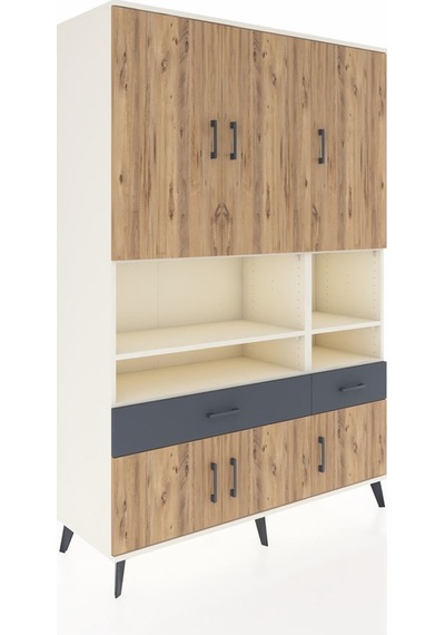 Hyperion Dolap 8 Raflı 2 Çekmeceli 6 Kapaklı 132x44x195 Aytaşı-çam/antrasit Atlas Çam/antrasıt Hyperion Dolap 8 Raflı 2 Çekmeceli 6 Kapaklı 132x44x195 Aytaşı-çam/antrasit Atlas Çam/antrasıt