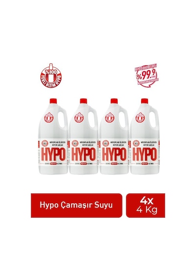Hypo Çamaşır Suyu 4 x 4 KG