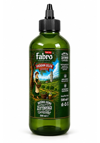 Fabro 500ml Şef Şişe Naturel Sızma Zeytinyağı