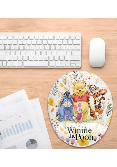 Winnie The Pooh Ve Arkadaşları Bilek Destekli Mouse Pad Çok Renkli