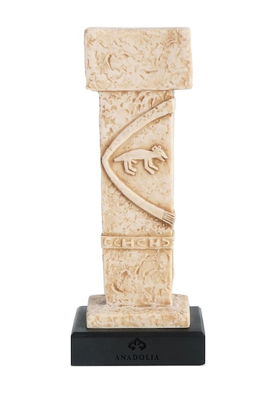Göbeklitepe Tilki Stel Mermerit Heykel