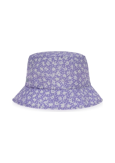 U.S. Polo Assn. Kız Çocuk Lila Desenli Bucket Şapka 50312277-VR034