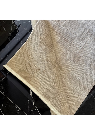 Hoom Rugs İpek 1134 Vizon Yün Tuşeli Akrilik Pamuk Taban Halı Vizon