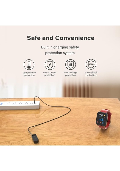Caseonn Amazfit Gts Manyetik Usb Hızlı Şarj Kablosu Siyah